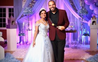 Quinceanera DJ and birthday girl